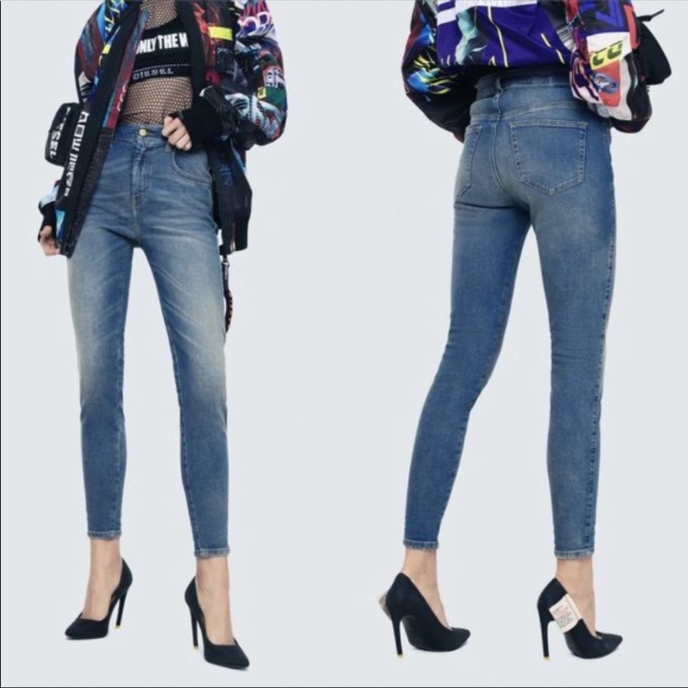 Diesel Slandy high waist super skinny jeans